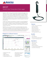 Thumbnail of document Data Sheet - RFOT Wireless Meat Temperature Data Logger